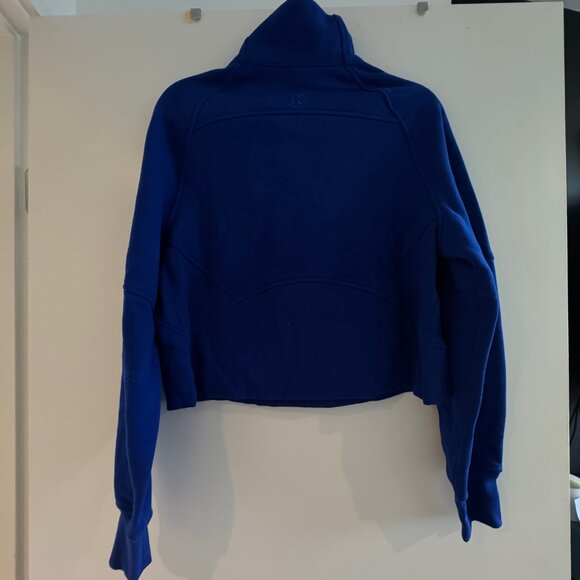 NWT lululemon Scuba Oversized Funnel Neck XS/S Galactic Cobalt Blue - Picture 3 of 4